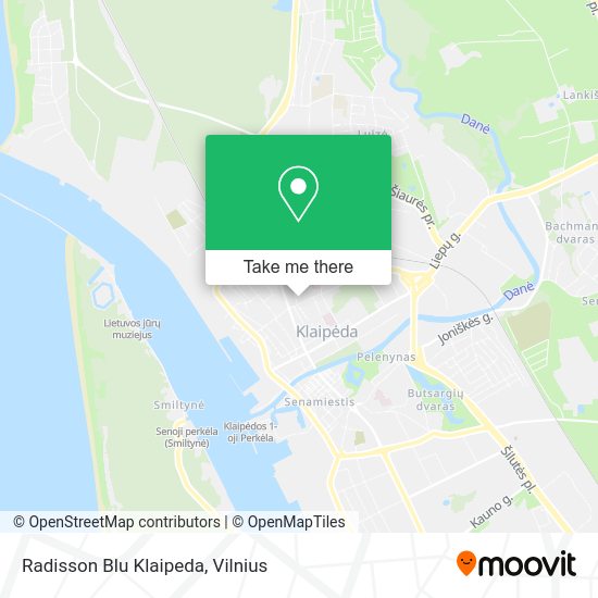 Карта Radisson Blu Klaipeda