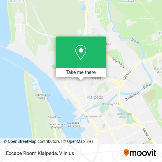 Карта Excape Room Klaipeda