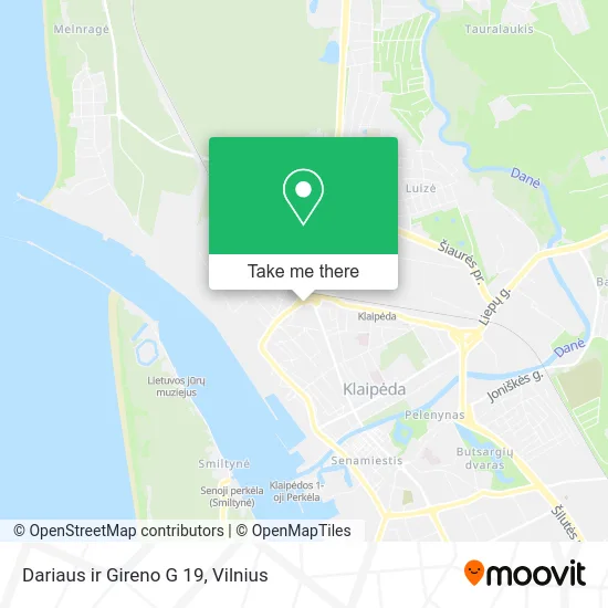 Карта Dariaus ir Gireno G 19