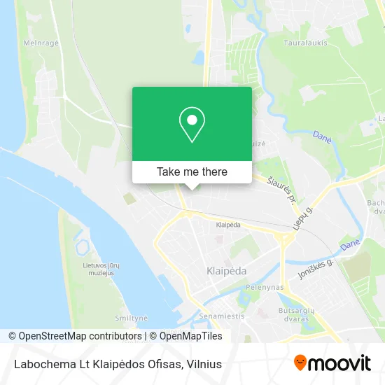 Карта Labochema Lt Klaipėdos Ofisas