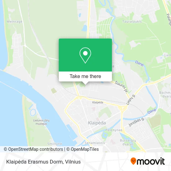 Карта Klaipėda Erasmus Dorm
