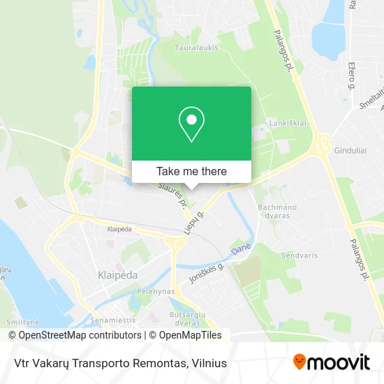 Карта Vtr Vakarų Transporto Remontas