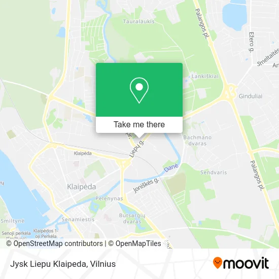 Карта Jysk Liepu Klaipeda