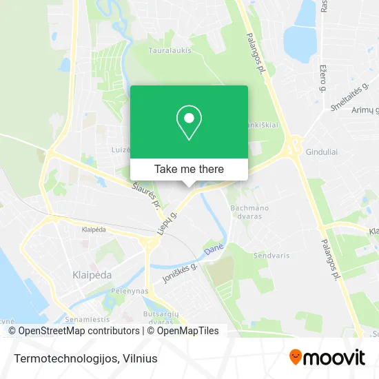 Карта Termotechnologijos