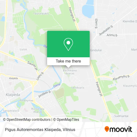 Карта Pigus Autoremontas Klaipeda