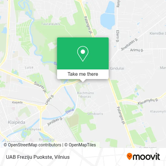 Карта UAB Freziju Puokste