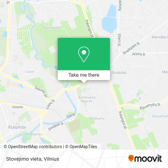 Карта Stovėjimo vieta