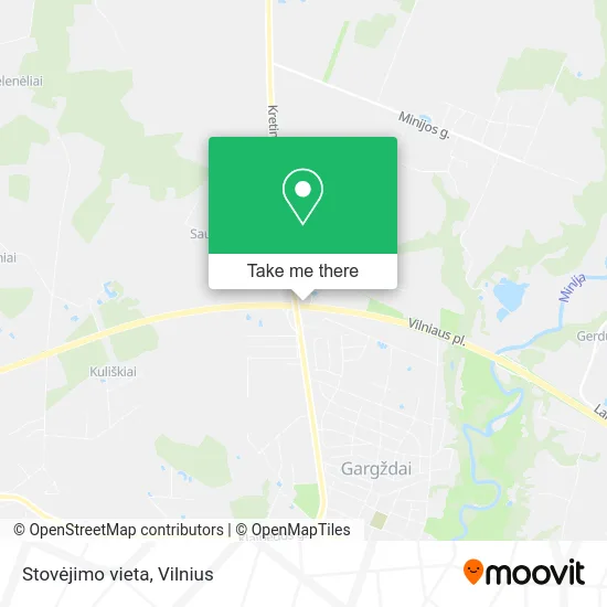 Карта Stovėjimo vieta