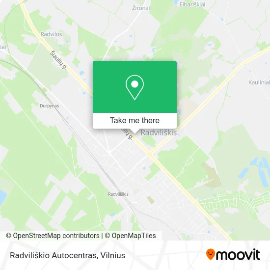 Карта Radviliškio Autocentras
