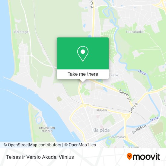 Карта Teises ir Verslo Akade