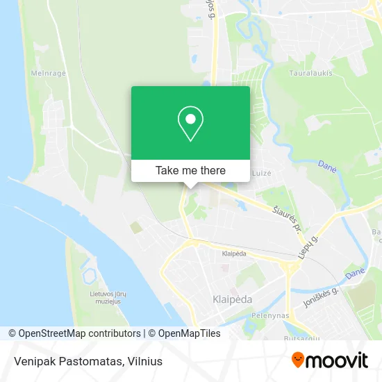 Карта Venipak Pastomatas