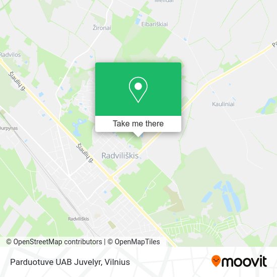 Карта Parduotuve UAB Juvelyr