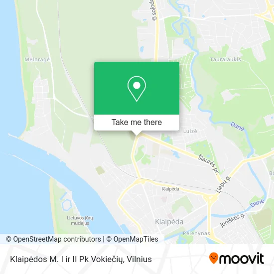 Карта Klaipėdos M. I ir II Pk Vokiečių