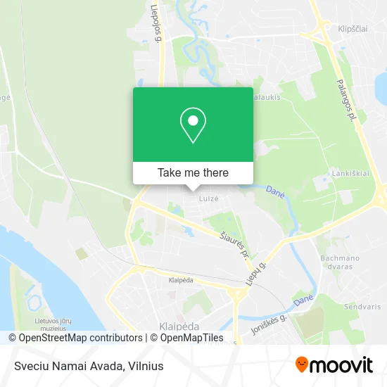 Карта Sveciu Namai Avada