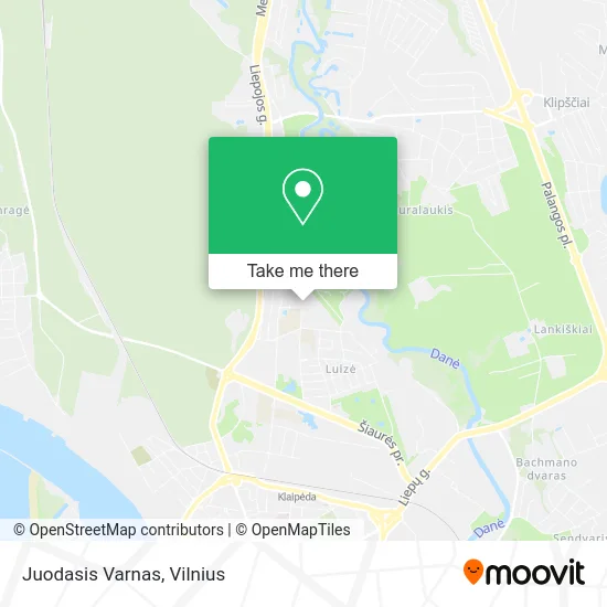 Карта Juodasis Varnas