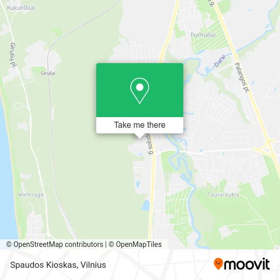 Карта Spaudos Kioskas