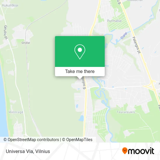 Карта Universa Via