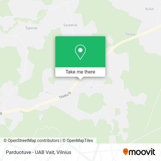Карта Parduotuve - UAB Vait