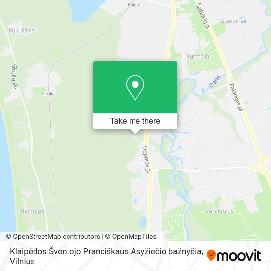 Карта Klaipėdos Šventojo Pranciškaus Asyžiečio bažnyčia