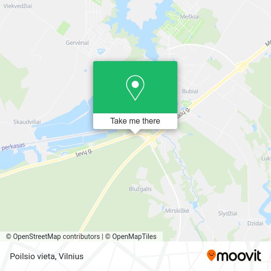 Карта Poilsio vieta