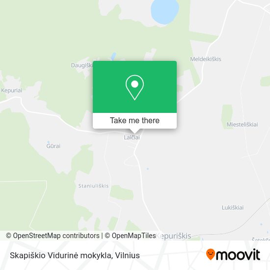 Карта Skapiškio Vidurinė mokykla