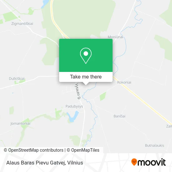 Alaus Baras Pievu Gatvej map