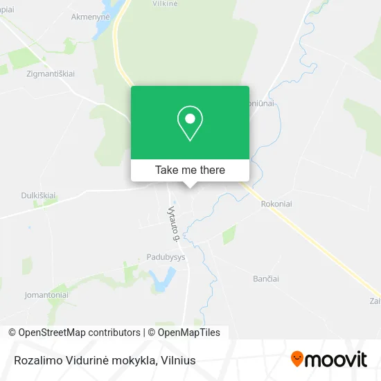 Карта Rozalimo Vidurinė mokykla