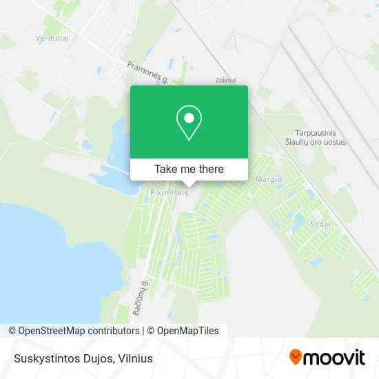 Карта Suskystintos Dujos