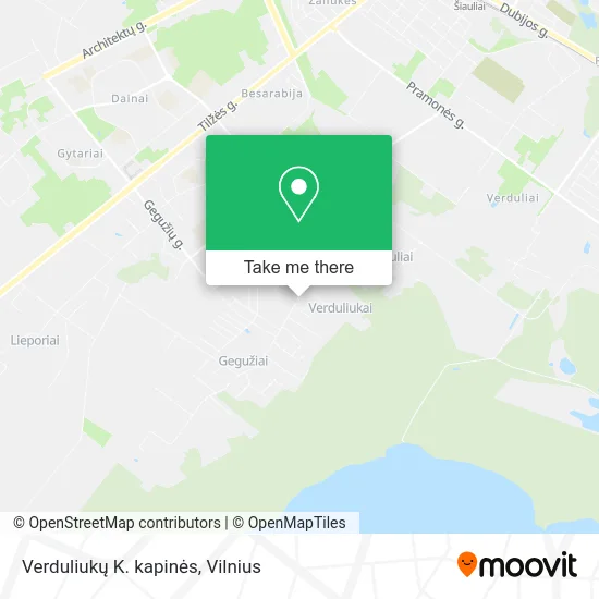 Карта Verduliukų K. kapinės