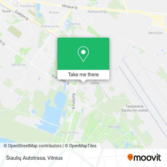 Карта Šiaulių Autotrasa
