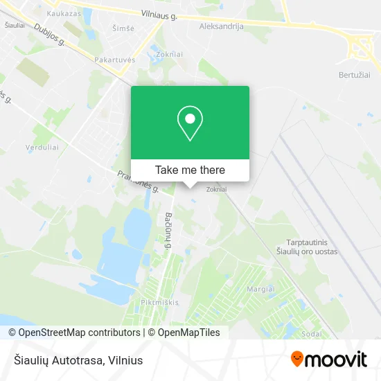 Карта Šiaulių Autotrasa