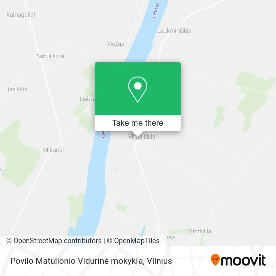 Карта Povilo Matulionio Vidurinė mokykla