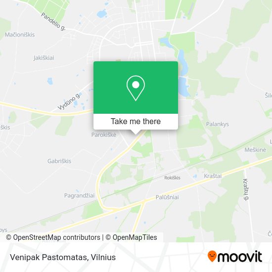 Карта Venipak Pastomatas
