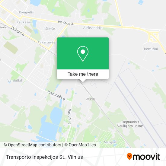 Карта Transporto Inspekcijos St.