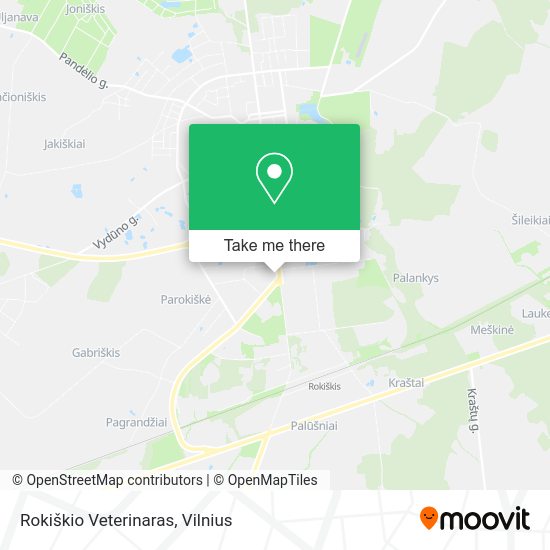 Карта Rokiškio Veterinaras