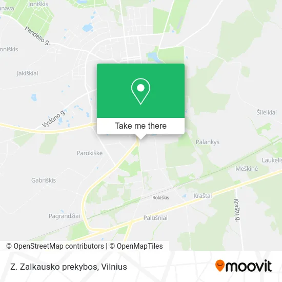 Карта Z. Zalkausko prekybos