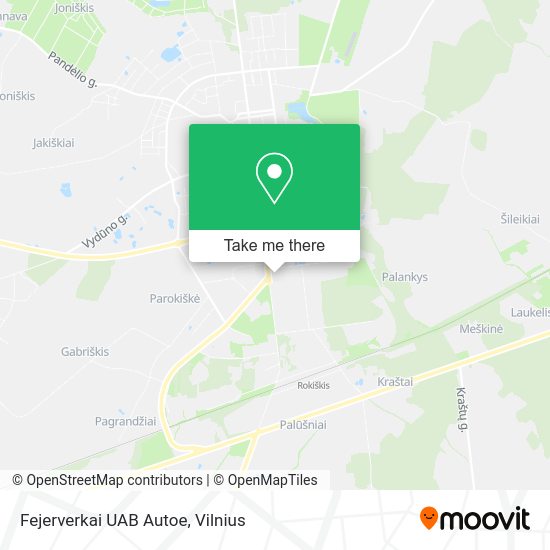 Карта Fejerverkai UAB Autoe