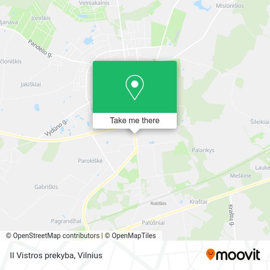 Карта II Vistros prekyba