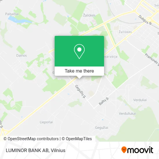Карта LUMINOR BANK AB