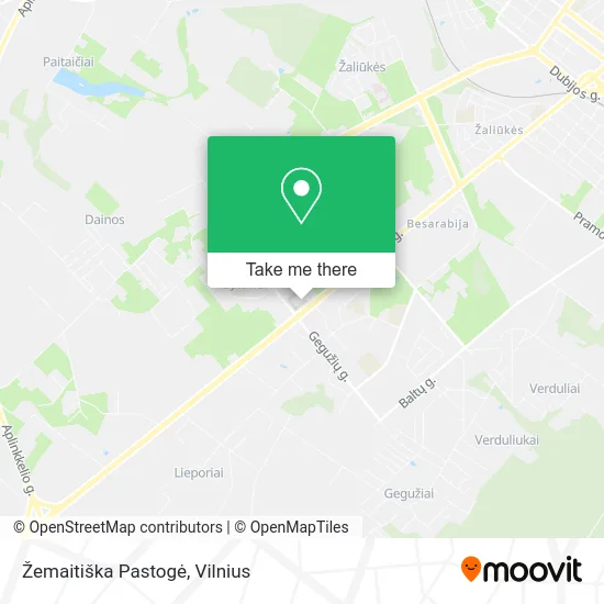 Карта Žemaitiška Pastogė