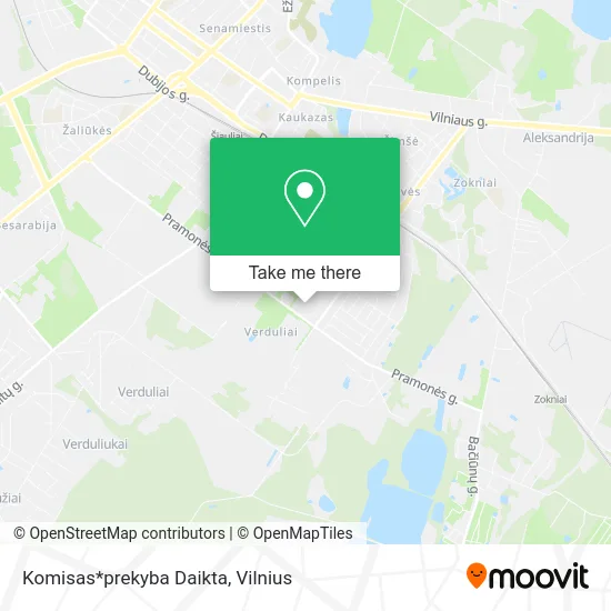 Карта Komisas*prekyba Daikta