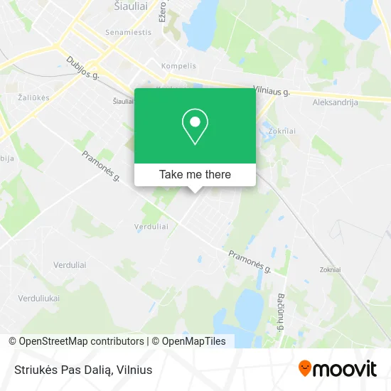 Карта Striukės Pas Dalią