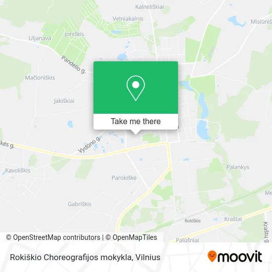 Rokiškio Choreografijos mokykla map
