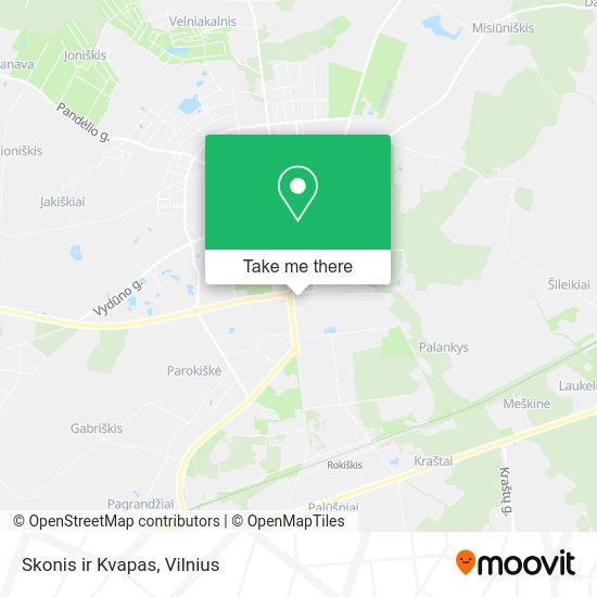 Карта Skonis ir Kvapas