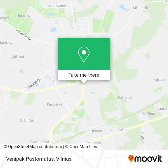 Карта Venipak Pastomatas