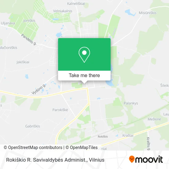 Карта Rokiškio R. Savivaldybės Administ.