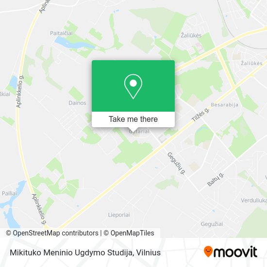 Карта Mikituko Meninio Ugdymo Studija
