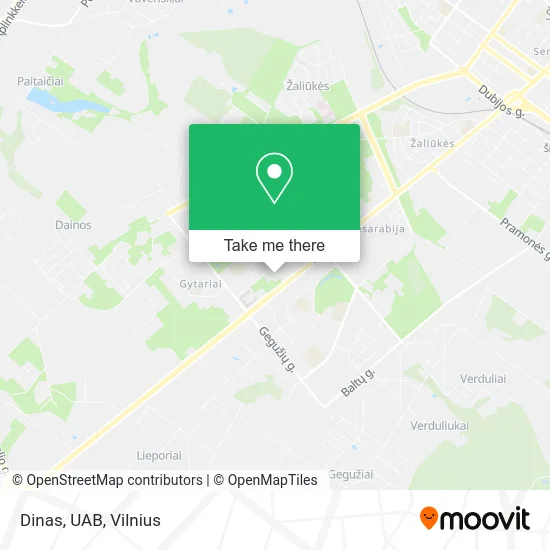 Карта Dinas, UAB