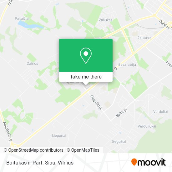 Карта Baitukas ir Part. Siau