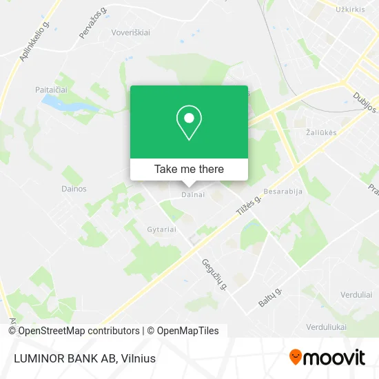 Карта LUMINOR BANK AB